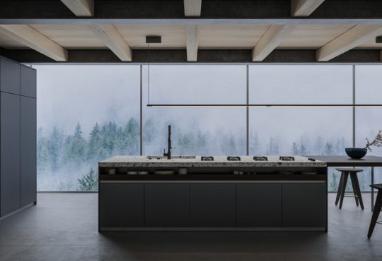 Beton gebruiken voor de robuuste keuken