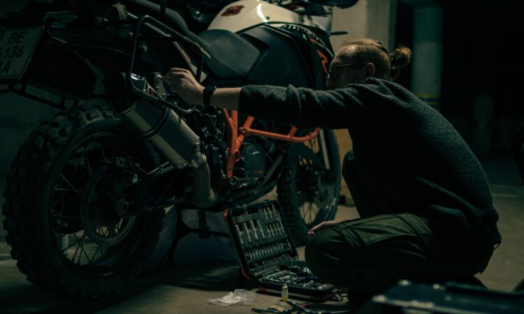 motor werkplaats inrichten